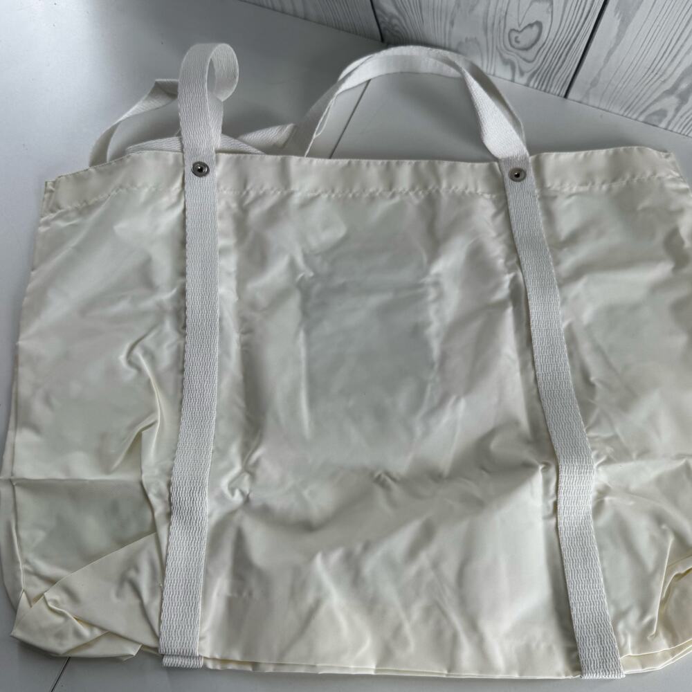 New Vintage 1990s Crabtree & Evelyn Tote Sun Swiss Care White 22 x 16 - Picture 4 of 6
